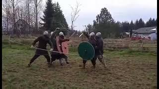 Walka w szyku/fight in formation/wczesne średniowiecze/early medieval