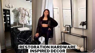 RESTORATION HARDWARE INSPIRED DECOR | ENTRYWAY + NOOK TRANSFORMATION | MINIMAL + NEUTRAL AESTHETIC