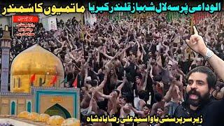 Alwadai Pursa Lal Shahbaz Qalandar Sehwan 2024 | Syed Ali Raza Badshah Bukhari | Chakwal Party Nohay