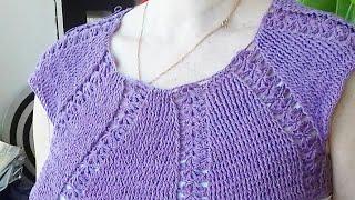 КРУГЛАЯ КОКЕТКА КРЮЧКОМ С РОСТКОМ, ДЛЯ ЛЕТНЕГО ТОПА //Round crochet yoke for a top with the sprout.