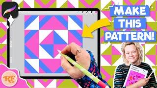 Geometric Patterns in procreate Beginner Tutorial