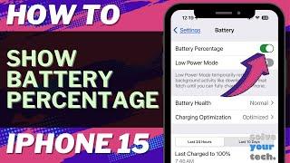 How to Show Battery Percentage on iPhone 15