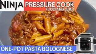 ONE-POT PASTA BOLOGNESE *PRESSURE COOK* | NINJA FOODI Family Recipe | Ideal mid-week meal