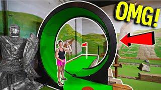 The Craziest Mini Golf Course Ever! *World's Biggest Mini Golf Loop!*