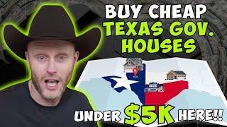 Buy Cheap Texas Gov Houses Under $5k Here!!