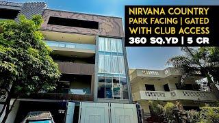 Ultra Luxurious 4 BHK Builder Floor in Nirvana Country Gurgaon | PARK FACING | GATED | CLUB ACCESS