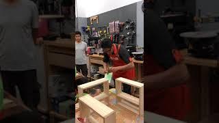 【全職媽媽遛小孩-361】B&Q 特力屋 手創空間 小木工 DIY－油漆均勻刷開