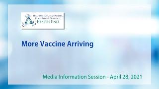 More Vaccine Arriving