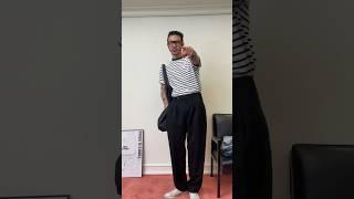 40대 남자 40초 만에 옷 입기 How to style striped T-shirts #쿨케이 #coolk