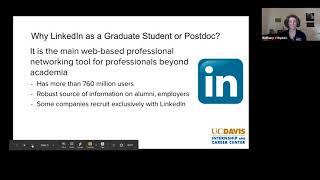 LinkedIn for Grad Students and Postdocs