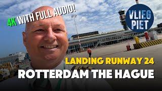 [POV Cockpit Landing] Boeing 737 at Rotterdam The Hague's Short Runway 24 | Vliegpiet