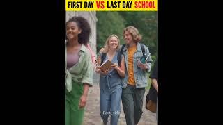 First Day Vs Last Day of School | School Farewell Day | #shorts #factside