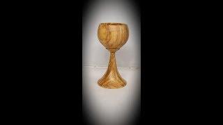 Woodturning - Olive Wood Goblet