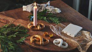 Pretzel candleholder of self-hardening clay – DIY by Søstrene Grene