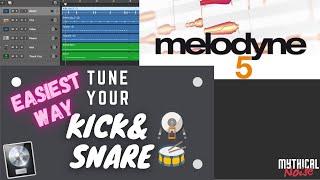 How to tune Kick and Snare with Melodyne | Logic Pro X