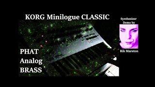 Korg Minilogue Classic PHAT Analog Brass Synthesizer Rik Marston