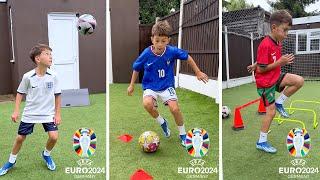 Euro 2024 Football Training and Skills Compilation