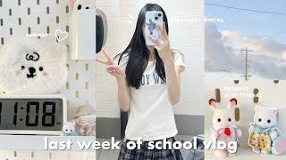 schoolgirl diaries: LAST WEEK OF SCHOOL, shopping haul, hangout with friends, summer