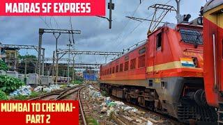 MUMBAI to CHENNAI || Full Train Journey- PART 2 || Train No. 22159 CSMT MAS Madras Express!!!