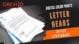 Letterhead Printing | High Quality Digital Colour Prints for your Office