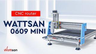 Masaüstü Mini CNC Router WATTSAN 0609 mini / Ahşap, Alüminyum, Akrilik