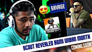 ScOut reveals BGMI Unban Month - Savage Sid 