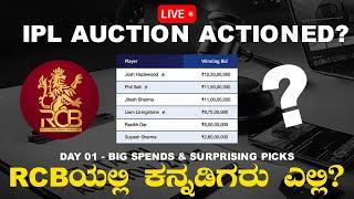 IPL Auction Actioned! Big Spends and Surprising Picks | RCBಯಲ್ಲಿ ಕನ್ನಡಿಗರು ಎಲ್ಲಿ?