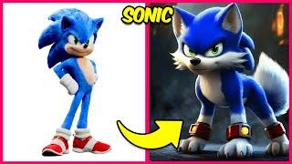 SONIC the Hedgehog 3 CHARACTERS as DOGS 2024 + Guess The Sonic the Hedgehog 3 Characters by Voice 