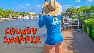 Florida Keys Lifestyle | BIG Surprise Dock Fishing Between Trips {Catch & Clean}