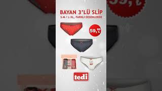 ⭐️ “3’lü Slip” sadece 59,99 TL! #tedi #tedidiscount #akıllıseçim #yeniyıl #yılbaşı #içgiyim #slip