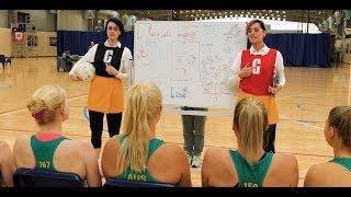 Those Two Girls coach the Australian Diamonds #TeamGirls