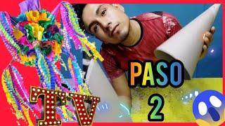 Como hacer una PIÑATA DE ESTRELLA NAVIDEÑA (PICOS)   PASO 2 ‼️