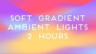 Colorful Gradient Wave Mood Led Ambient Lights - Beautiful Pastel Colorful Video Backdrop (2 Hours)