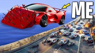 Trolling Cops with Flying Ramp Cars on GTA 5 RP