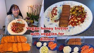 How to make my own simple vegetarian meal with vegan honey trotter?