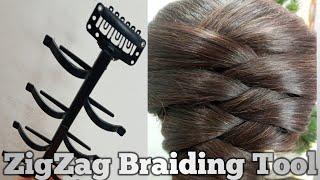 Beautiful ZigZag look Braiding Tool || HairStyling Tools || Weave hair braider || HairStyle Matters