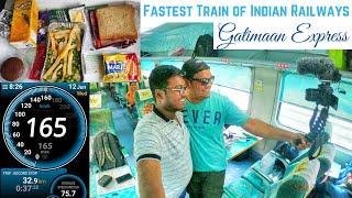 JOURNEY IN INDIA'S FASTEST TRAIN : GATIMAAN EXPRESS FULL JOURNEY VLOG & FOOD REVIEW