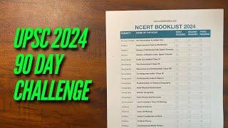 NCERT Booklist for UPSC CSE 2024 #90DayChallenge