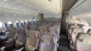 Emirates Airlines Airbus A380 Economy Flight (Upper-deck) | Dubai DXB - Bangkok BKK