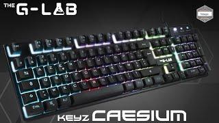 The G-Lab Keyz Caesium - Wired USB RGB AZERTY Gaming Keyboard - Unboxing