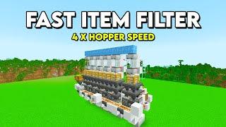 Fast Item Filter For Mega Farms In Minecraft Bedrock 1.21