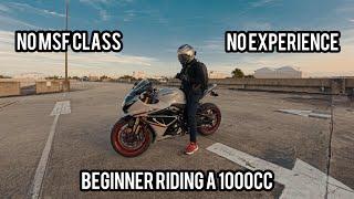 Beginner first time riding a 1000cc to work, NO MSF OR EXPERIENCE!