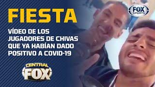 Alexis Vega y Uriel Antuna en fiesta con botella y cantando banda