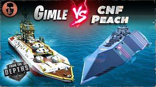 Gimle VS. CNF Peach - From the Depths Battleship Battle