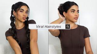 trying viral hairstyles!! | Ava