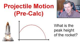 Projectile Motion Problem in Pre-Calc /Algebra