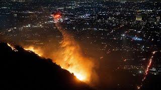 New fire erupts in Hollywood Hills; 5 people killed in California wildfires