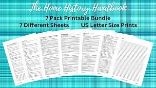 The Home History Handbook: Printable Digital Download NOW Available