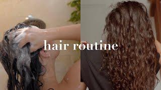 My Natural Curly/Wavy Hair Routine 2019 | Gemary