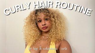 CURLY HAIR ROUTINE FOR THICK & JUICY CURLS | NATURAL CURLY HAIR 2025